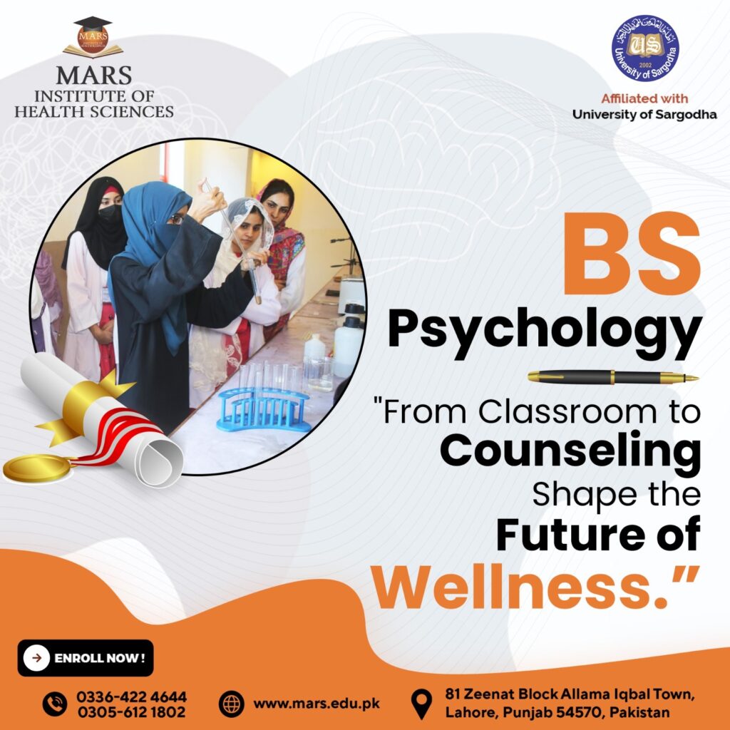 bs psychology program in Lahore Pakistan