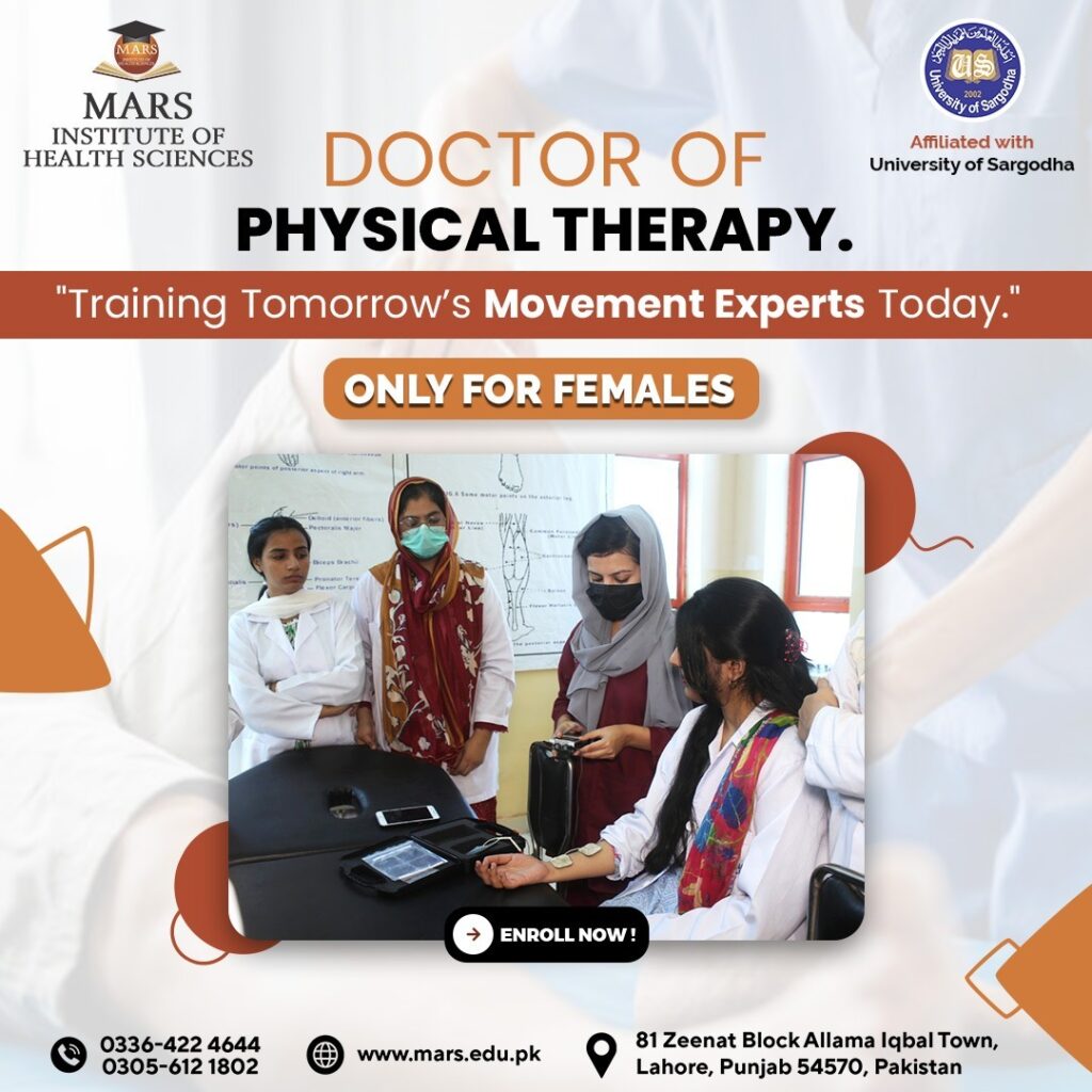 doctor of Physical Therapy degree in Lahore, Punjab