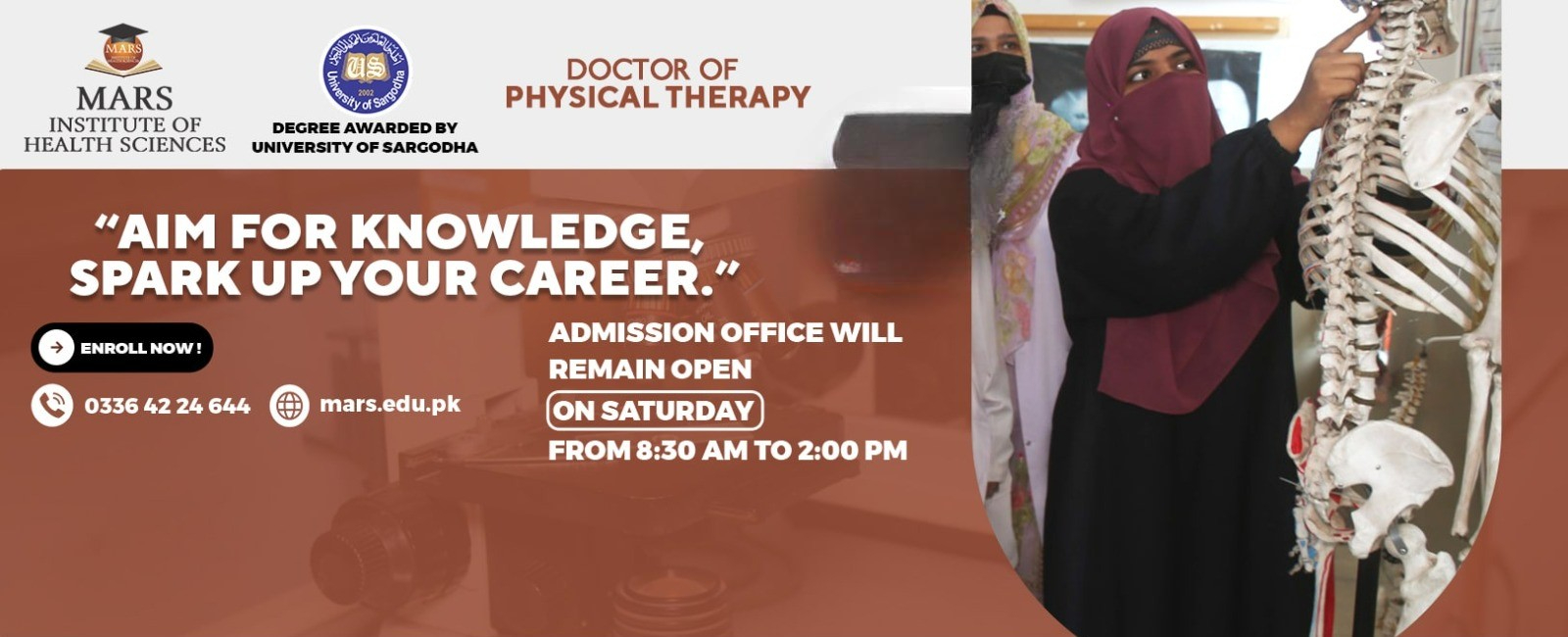 DPT Degree, BS Psychology, BS English Literature, Fee Structure—Mars