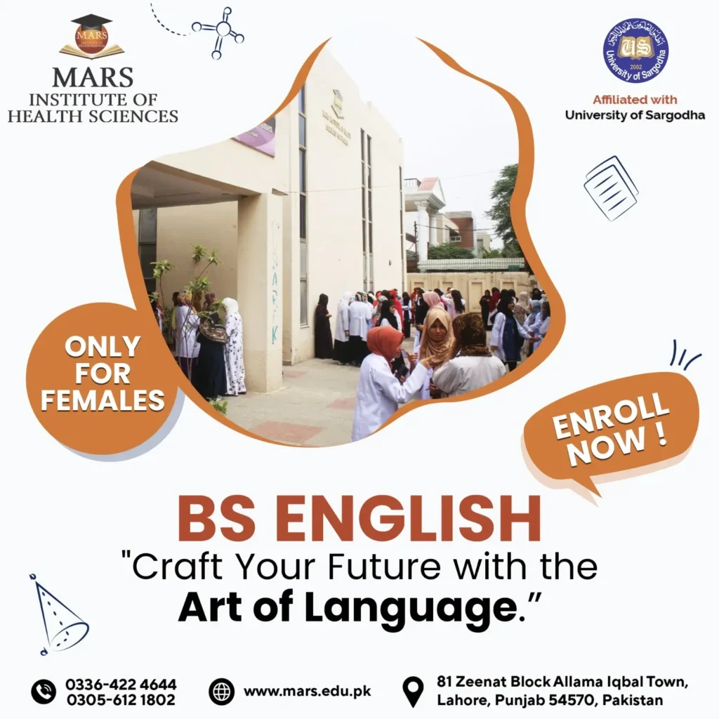 BS English Program in Lahore Punjab